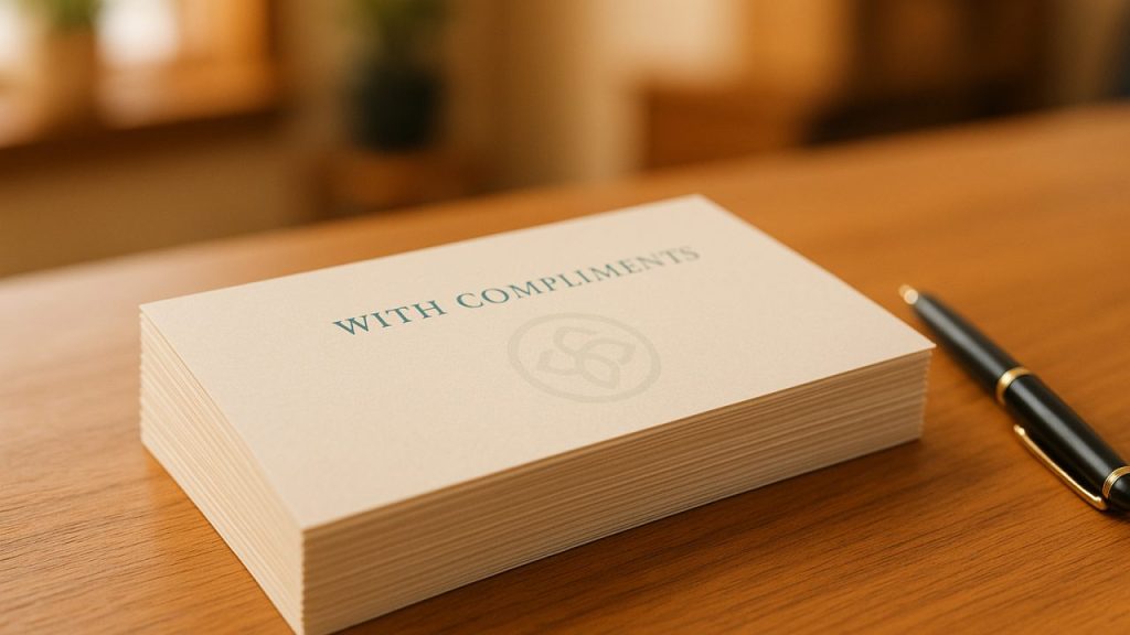 Compliment Slips: The Subtle Art of Personalised Business Communication