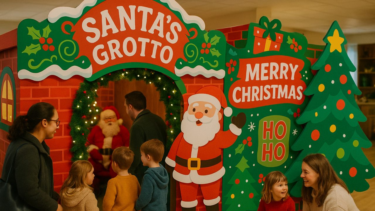 Why Foamex Is Perfect for Santa’s Grotto Signage and Festive Displays