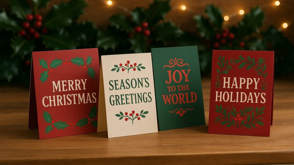 How to Create Eye-Catching Christmas-Themed Strut Cards for Your Countertop Displays