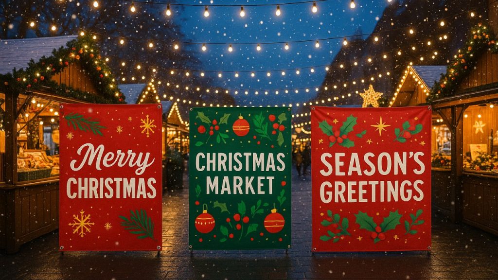 Creating Large-Format Festive Signage for Christmas Markets and Winter Fairs