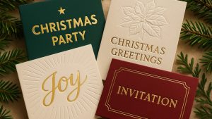 The Best Finishes for Luxury Christmas Cards and Invitations