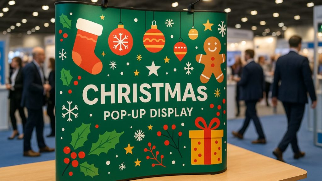 Premium Pop-Up Display Stands for Christmas Trade Shows: Make Your Brand Shine