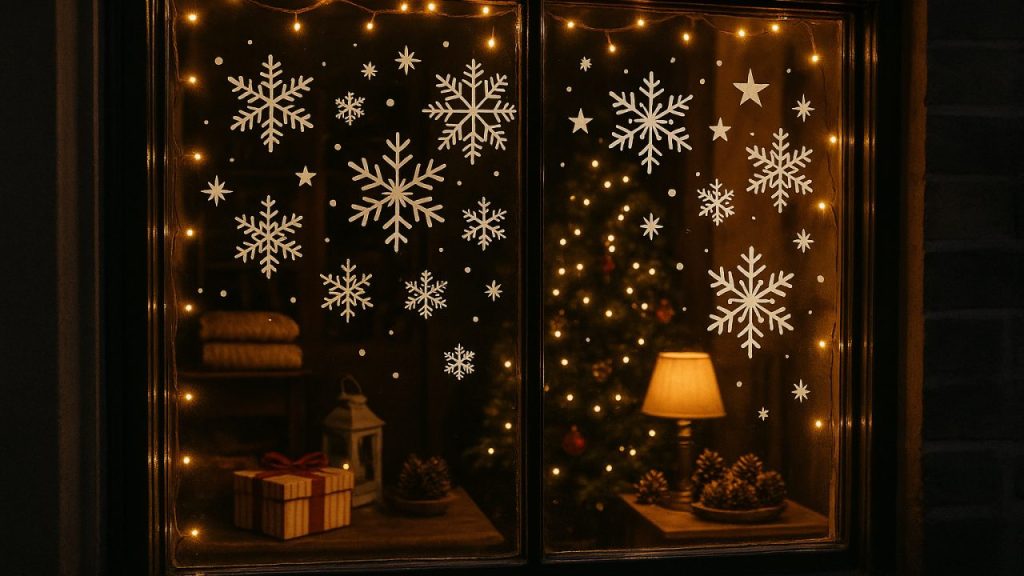 Designing Christmas Window Decals That Perfectly Complement Your Festive Lighting