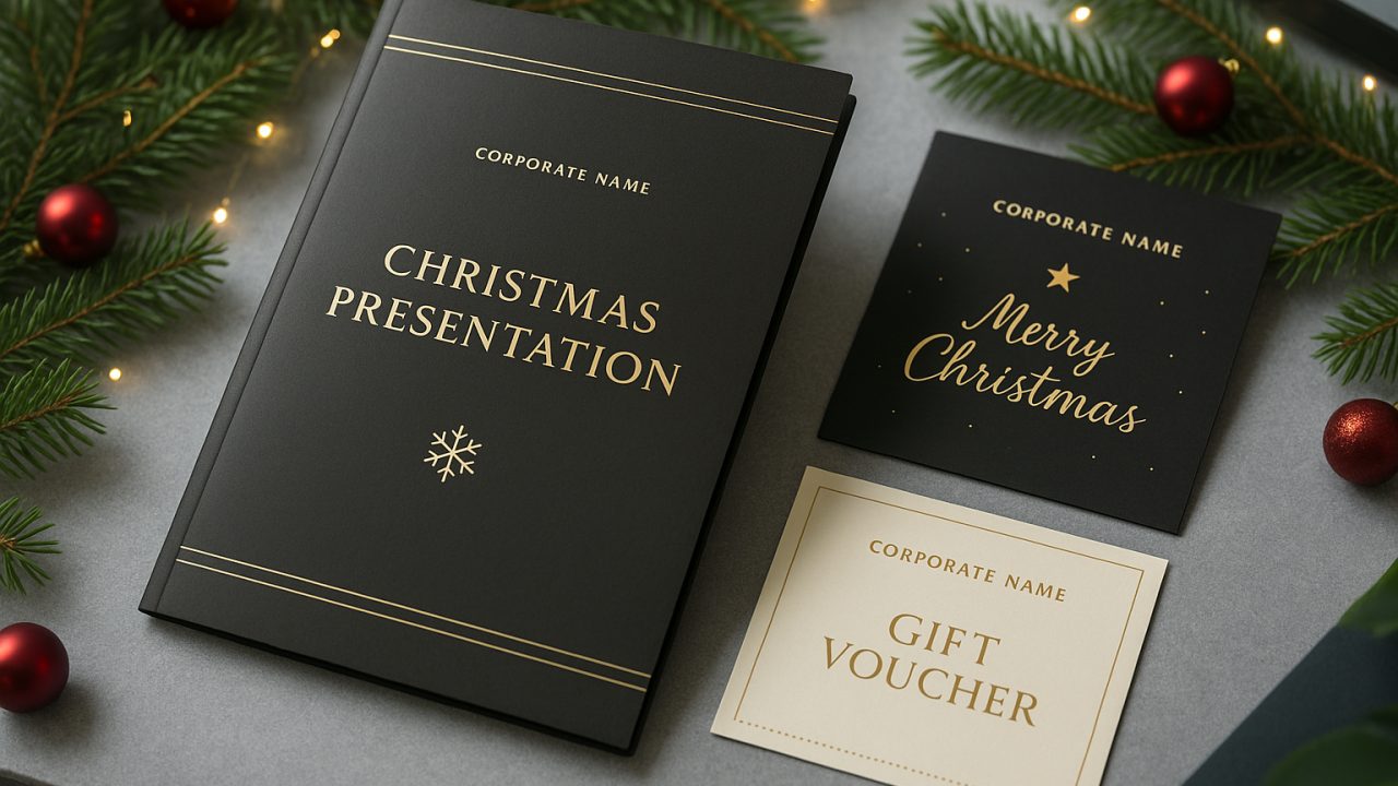 Premium Christmas Presentation Folders for Corporate Gifting Packs: Make Your Brand Shine This Festive Season