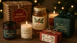 Premium Roll Labels for Festive Jars, Candles, Hampers and Gift Boxes: A Guide by Newstyle Print
