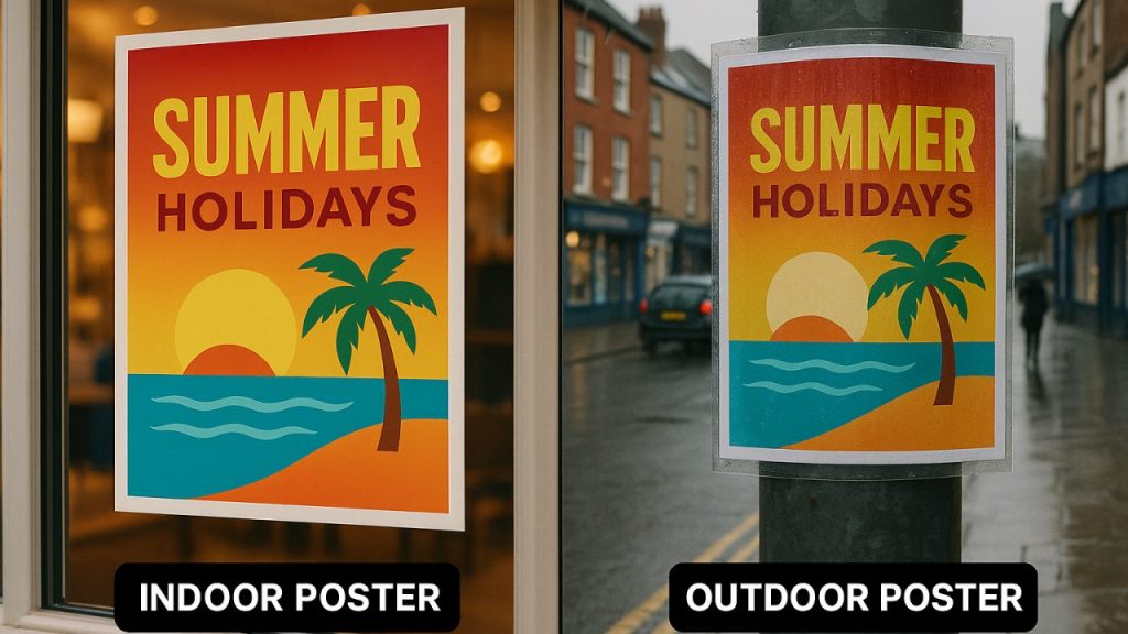 Indoor vs Outdoor Poster Printing: Choosing the Right Paper