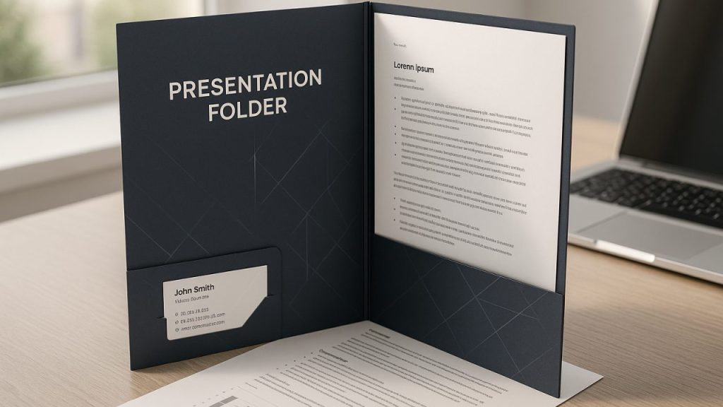 Presentation Folder Printing for New Year Meetings & Sales Pitches