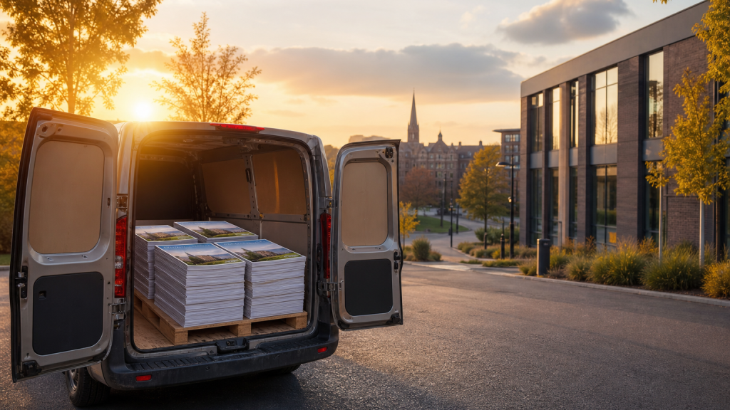 Local Delivery Advantages for Prospectus Printing in the East Midlands