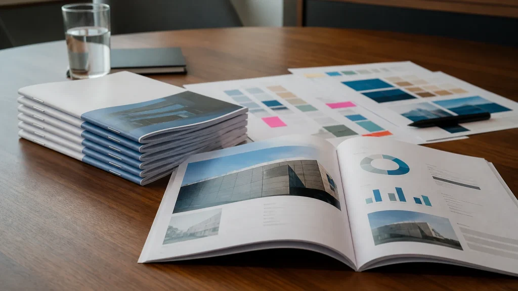 UK stapled booklet printing for businesses with approved update proofs