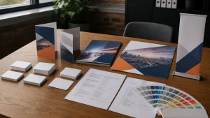 Business print samples and specification sheets for comparing printing services UK suppliers
