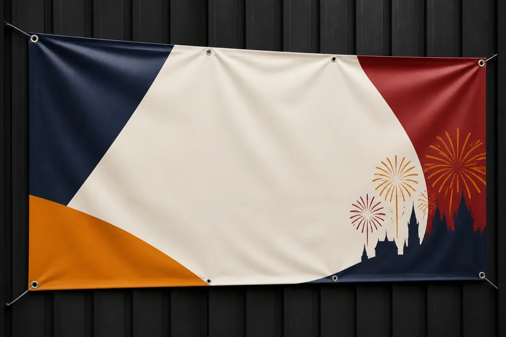 Guy Fawkes banner layout designed for clear charity collection messaging