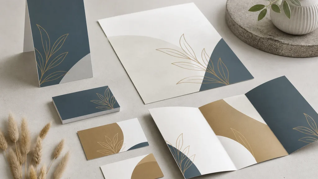 Connected printed materials planned through print design services