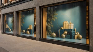 Coordinated wide format printing across three retail window bays